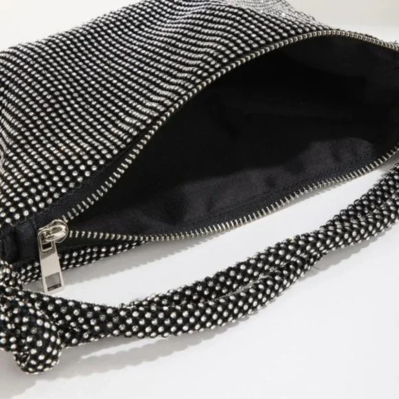 Rhinestone Decor Knot Detail Clutch Bag - Picture 4 of 8